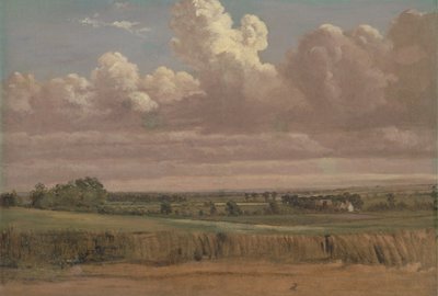 Landschaft mit Weizenfeld, ca. 1850er Jahre von Lionel Constable